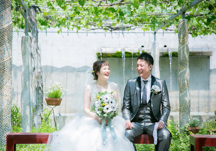 緑豊かなウエディング