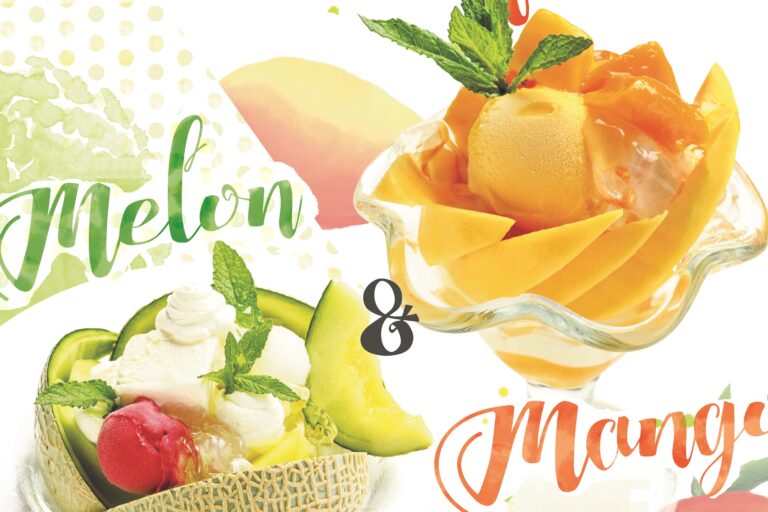 夏のフルーツパフェ見参！あなたはメロン、それともマンゴー？季節限定とろける濃厚果実の甘み&シェフの厳選素材のマリアージュに悩殺必至か？！